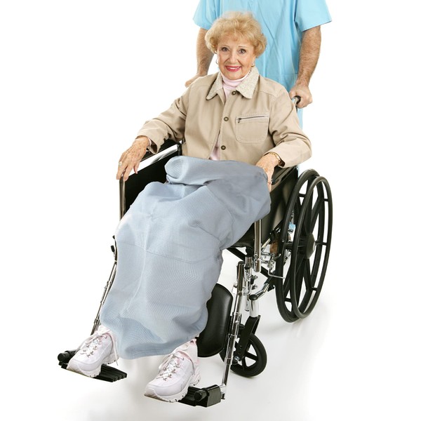 Classy Pal Manta para silla de ruedas con bolsa para adultos, envoltura de algodón para avión y tren, accesorios de viaje para siesta plegable