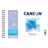 Canson 807-772 Monbal Watercolor Paper Sketchbook, Torsion 53.1 x 8.3
