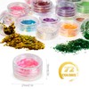 LOYALSE Glitter for Nails, 72 Colours Glitter Powder, Glitter Nails