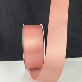 Listón satinado 3.8cm de ancho 45 metros de largo poliester, listón para moños, liston para flores eternas (Rose Gold)