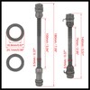 Hihaha 1 Set 9.5mm Wheel Hub Axle Front Rear Axle