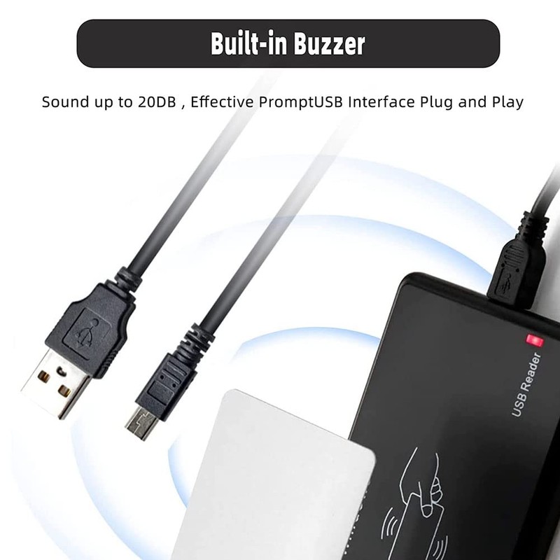 Tuperoymse USB RFID Reader ID Card Reader Contactless Card Reader