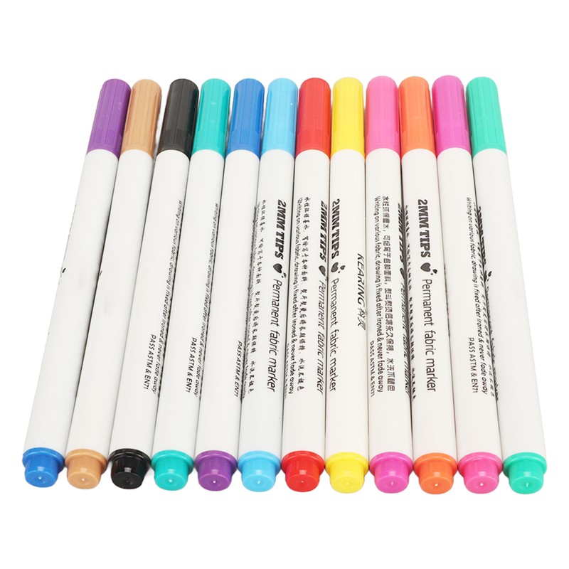 12pcs Disappearing Ink Pen Colorful Write Smoothly DIY Water Erasable