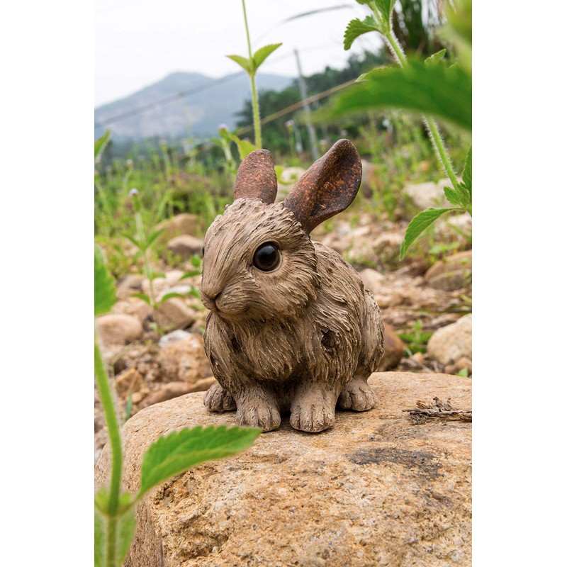 Hi-Line Gift 87650-D Small Driftwood Rabbit Statue