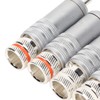 4pcs RCA Plug Silver Plated HIFI Solder RCA Connector Accommodates