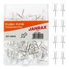 Janrax Pack of 100 Clear Push Pins Transparent Cork Board