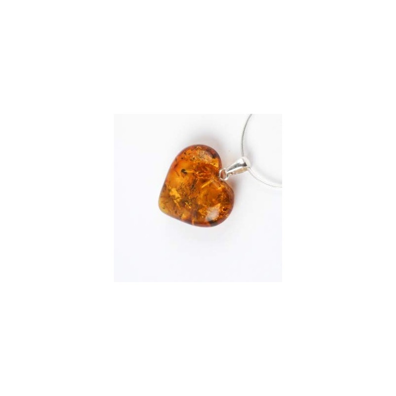 MyBernstein Amber and Silver Heart (Amber Jewellery 10141), Silver amber