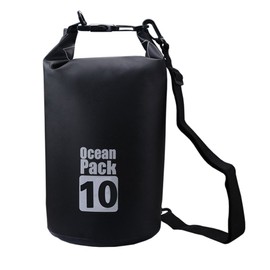 Bear Outdoor Dry Sack/Waterproof Bag for Boating, Kayaking, Hiking, Snowboarding, Camping, Rafting, Fishing and Backpacking (Black, 10L)