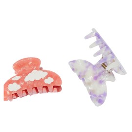 Mane Cloudy Claw Clips - Extra Grip Medium Hair Clips for Fine, Medium or Thick Hair Types - Secures Styles for All Day Wear (2 Count)