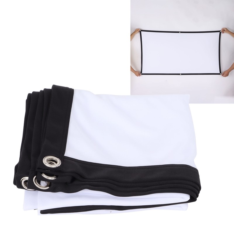 Projector Screen High Definition 4K AntiCrease Foldable Portable Movies Screen