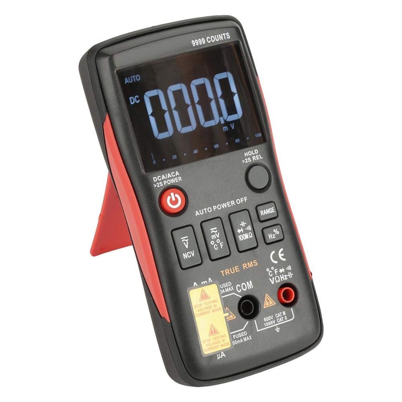 ANENG Q1 Botón multímetro digital True-RMS 9999 Cuenta Gráfico de