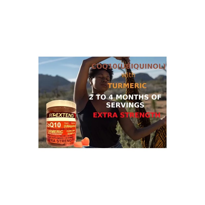 Coq10 Ubiquinol Y Cúrcuma Gomitas, 200 Mg, 120 Días