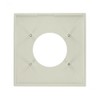 Leviton R52-80726-00W 80726-W 2-Gang Flush Mount 2.15-Inch Diameter, Device Receptacle