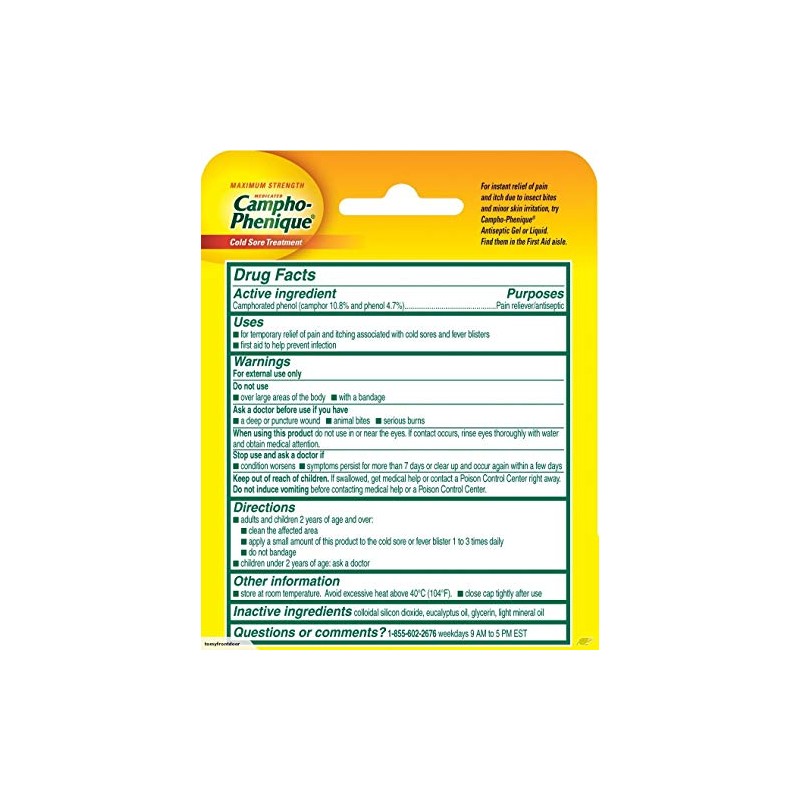 Special pack of 6 CAMPHO PHENIQUE GEL 5702 0.23 oz