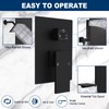 Drettyer Matte Black Concealed 3 Way Outlet Function Shower Diverter