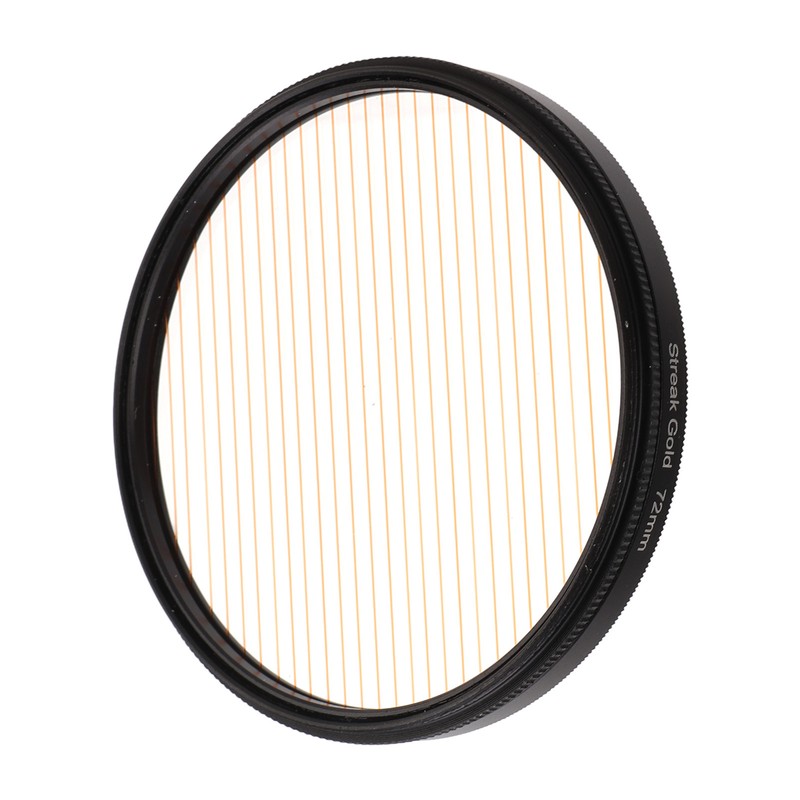 Gold Streak Digital Camera Lens Filter Antiscratch Optical Glass Aluminum