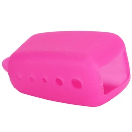 Fundas de Silicona para Cepillos de Dientes, Cepillo de Dientes Manual Eléctrico, Tapa Protectora con Orificio Trasero para Viajes en Casa, Camping, Etiqueta de Cepillo de Dientes, Regalo (Rosa Rosa)
