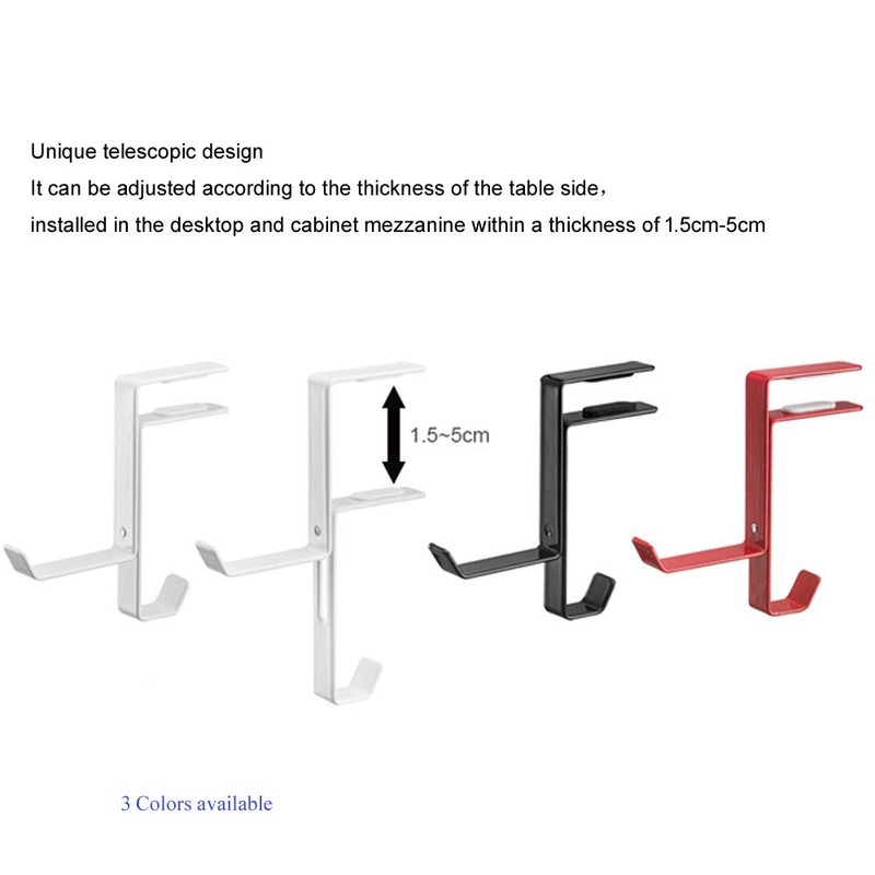 OneCut Headphone Hanger & Bag Hook, Universal Aluminum Metal Headphone