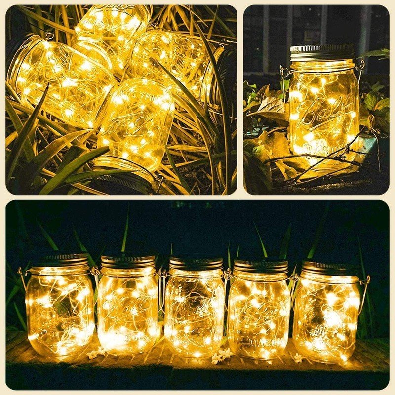 SunKite Solar Mason Jar Lights(NO Jars), 12 Pack 30 LED