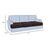H.VERSAILTEX H.VERSAILTEX Stretch 3 Piece T Cushion Sofa Slipcovers Individually