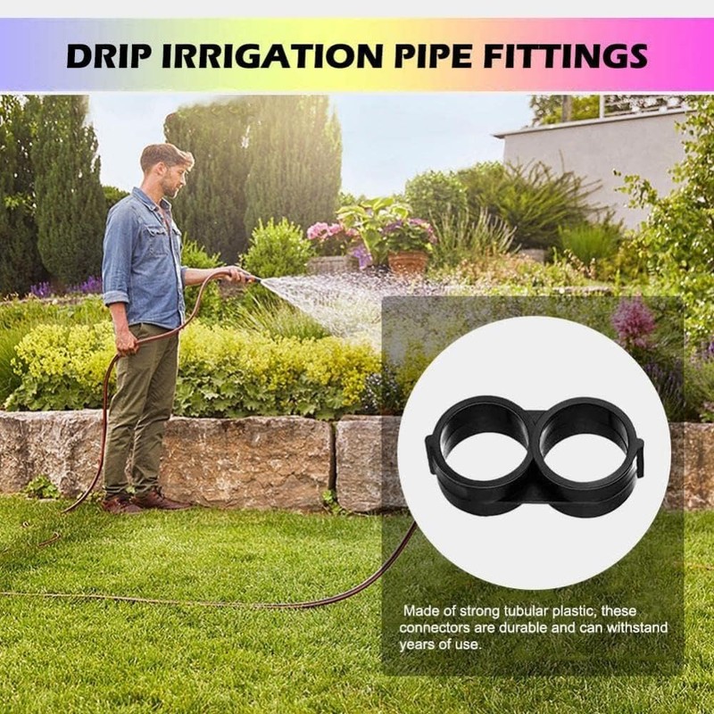 SagaSave 8Pcs Drip Pipe End Closure Cap, 16PE Hose Plug