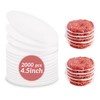 BurgerPaper 2000pcs, Non Stick Hamburger Patty Paper, 4.5" Round Parchment