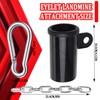 T-bar Row Platform with Chain Full 360°Swivel Eyelet Landmine Attachment