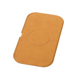 Deff Wireless Charging Tray, QI Acquired, Up to 15W Fast Charging, Camel Brown