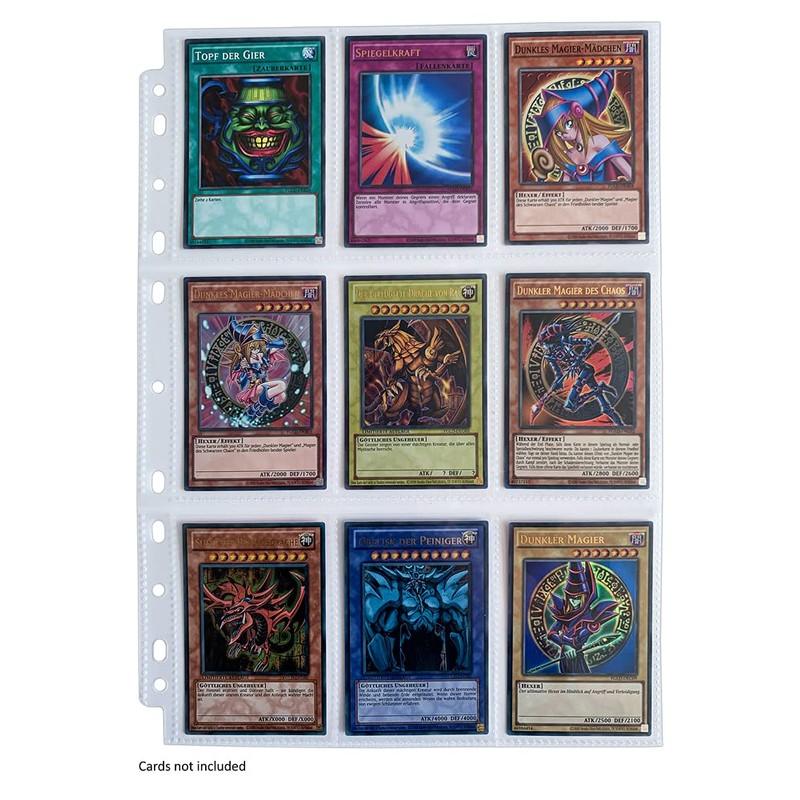 Arkero-G® 100 x 9-Pocket Pages - Specially Designed for YuGiOh