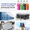 SURE LOCK TSA Approved 4-Digit Resettable Combination Luggage Locks with