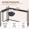 YATINEY Narrow Console Table with Outlets, 70.9" Sofa Table Narrow