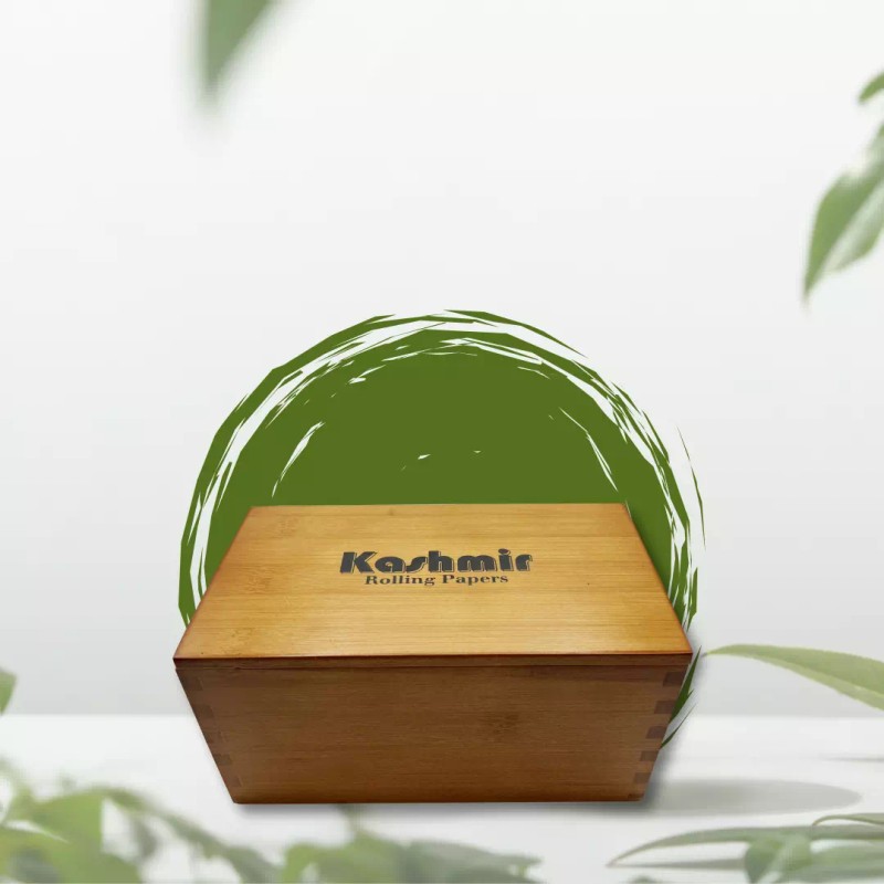 Kashmir Premium Bamboo Stash Box with Accessories, Jar & Grinder