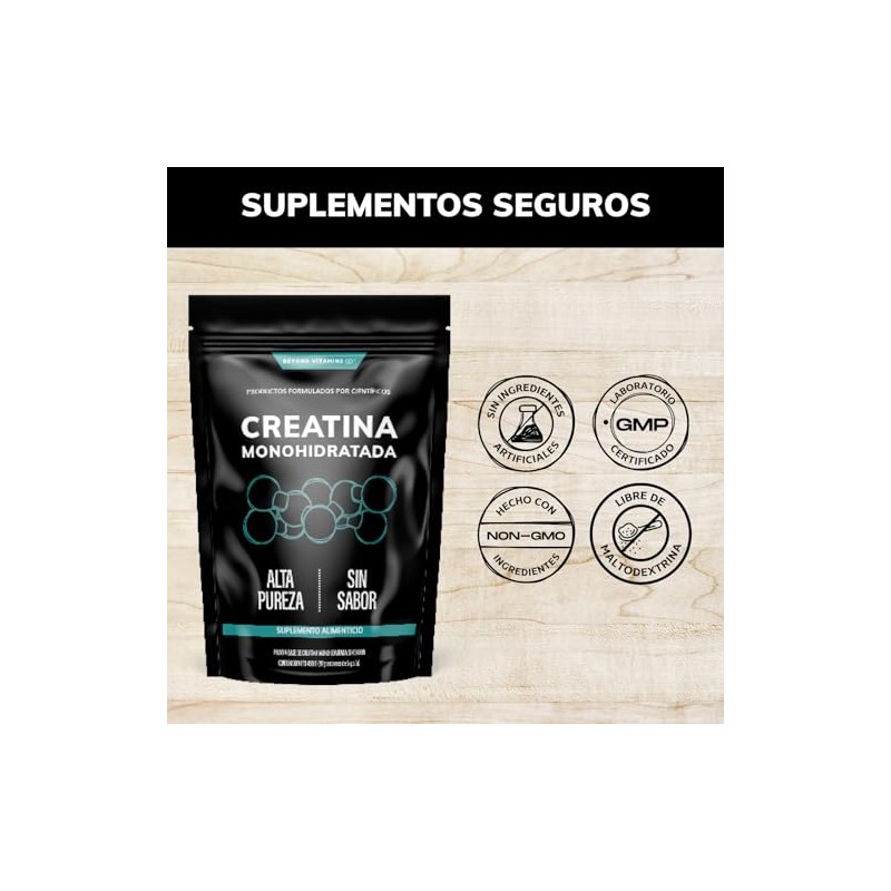 Creatina Monohidratada Micronizada Polvo 100 Alta Pureza Certificada Pre Workout