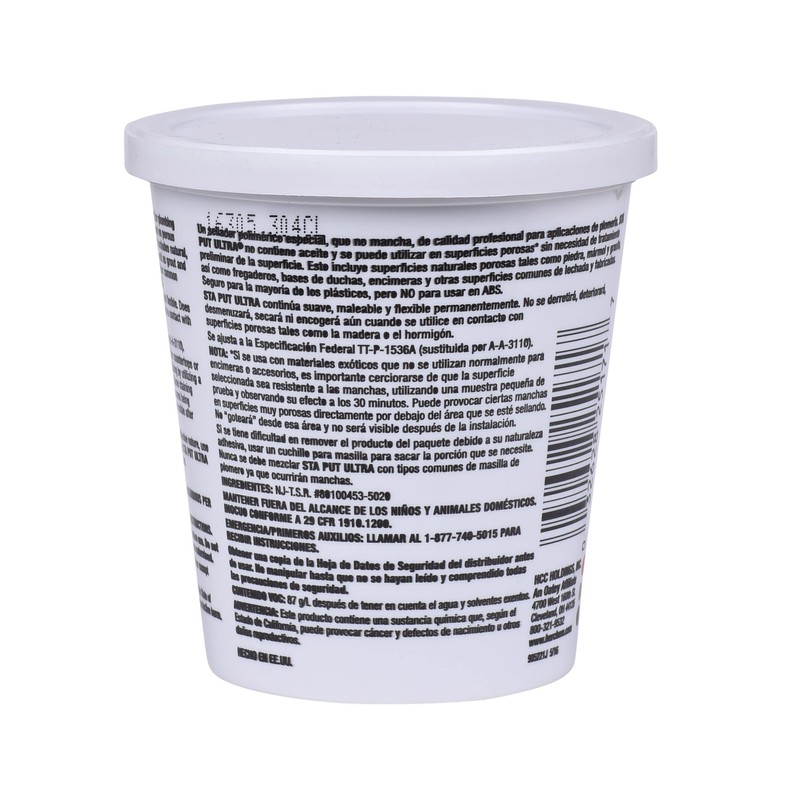 Oatey 25171 Sta Put Ultra Plumbers Putty, 14 oz Size