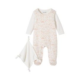 VERTBAUDET Baby Set: Romper, Bodysuit & Comforter Organic Cotton Oeko-Tex, Powdery Pink