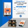 60A MPPT Solar Charge Controller V124 – Upgraded, 12V/24V/48V Auto