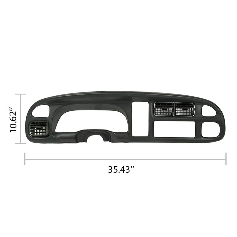 G-PLUS Dash Board Bezel Cover Instrument W/Vents, Compatible with Dodge