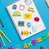 12 Pcs Back to School Sticky Notes,Pencil Ruler Book Blackboard