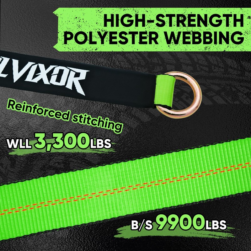 Bolvixor 4 Pack Car Tie Down Straps for Trailers -