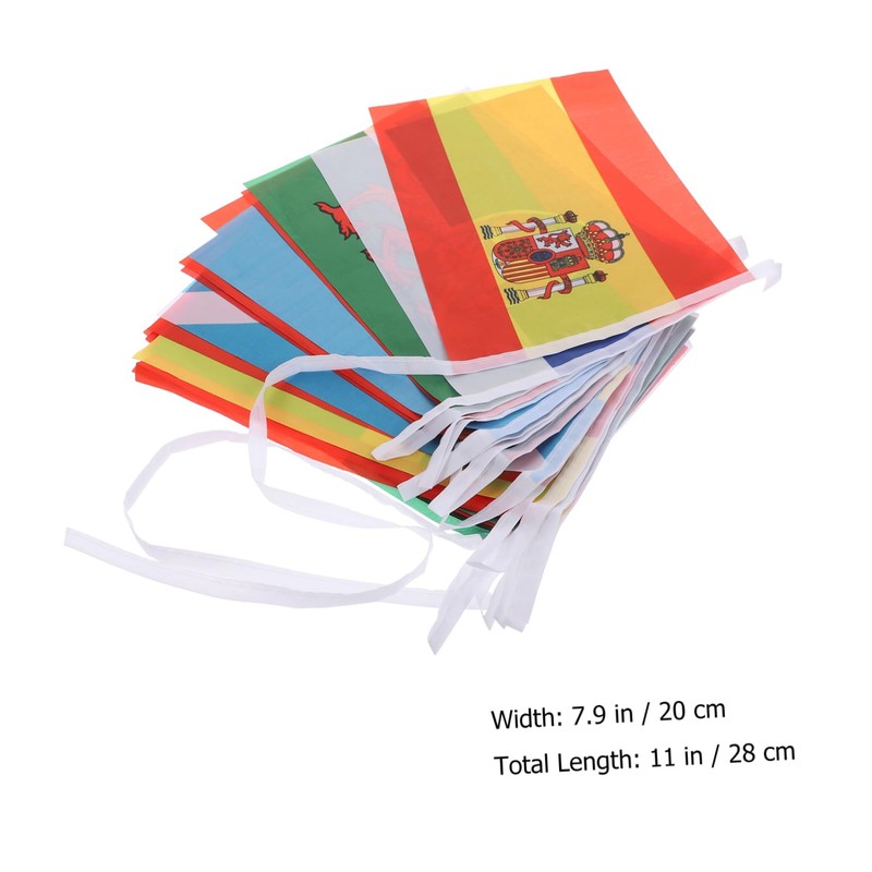 WHAMVOX 1 String String National Flags Banners for Parties Bars