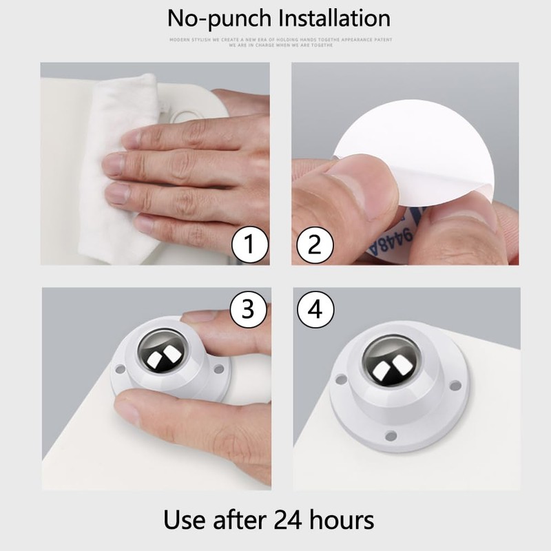 Dear Self Adhesive Caster Wheels for Furniture, Storage Box, Trash