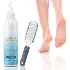 Extra Strength Foot Callus Remover Gel, Exfoliación de Piel Muerta,Foot Callus Remover Gel, Feet Scrubber, Adecuado para Piel Agrietada y Áspera de Los Pies, Cuidado de Los Pies En Casa (6 Oz)