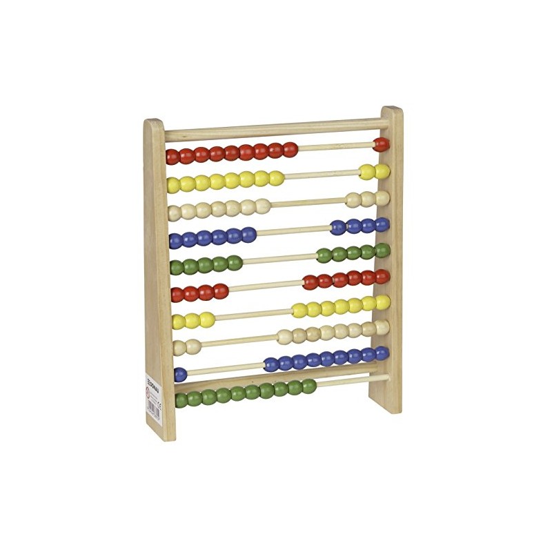 Donau 4110100-70 Counting Frame 100 Wooden Beads