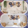 Xuhal 15 Pcs Boho Wall Basket Decor Handcrafted Seagrass Woven