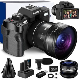 NBD Digital Camera 4K 48MP Flip Screen Camcorder  W/ 32GB TF For Youtube Vlogging