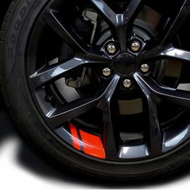 6/8pcs Rim Decal Stripes Car Decals for 18-21 Inch Wheels (8)