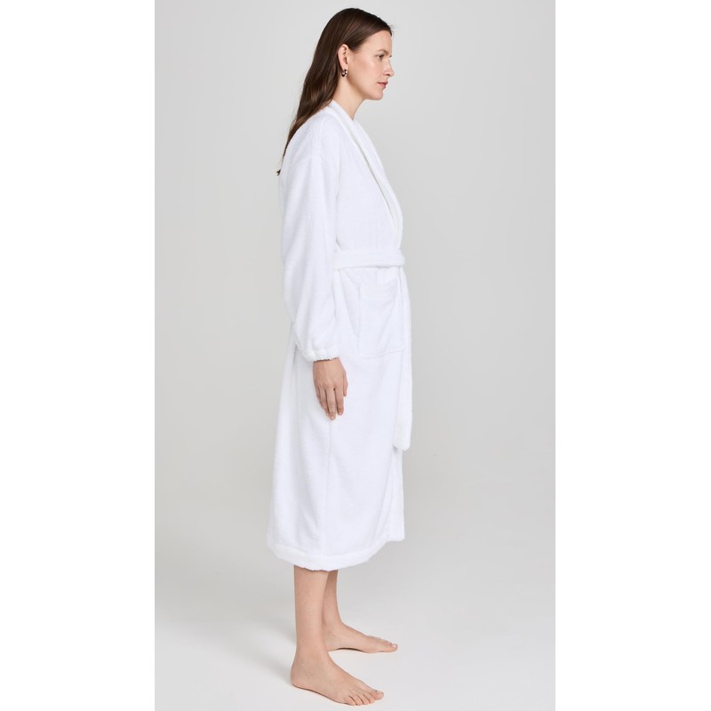 Lunya Women's Spa Terry Robe, Sincere White, M