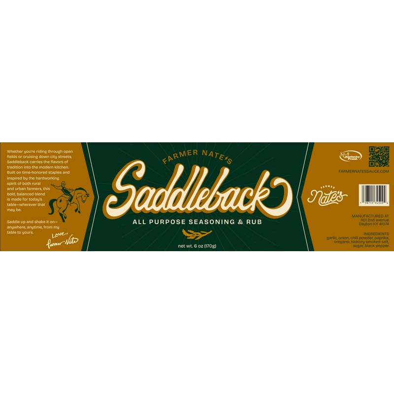 Farmer Nate's Saddleback All Purpose Seasoning & Rub 6 0z