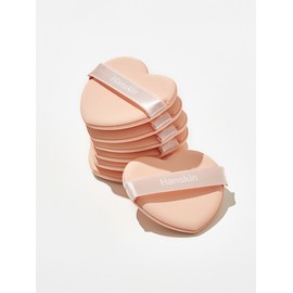 Hanskin Nudie Thin Cover Heart Puff Set 5pcs / 한스킨 누디씬 커버 하트 퍼프세트 5개입