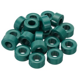 PATIKIL Ferrite Toroid Core 0.8 Inch ADx 0.4 Inch ID x 0.4 Inch H Ferrite Rings Transformer Ferrite Toroid Cores for EMI/RFI Filters Green Pack of 20